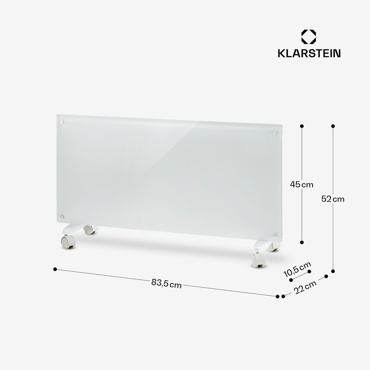 Bornholm 2000W 20m² Convecteur Électrique Blanc