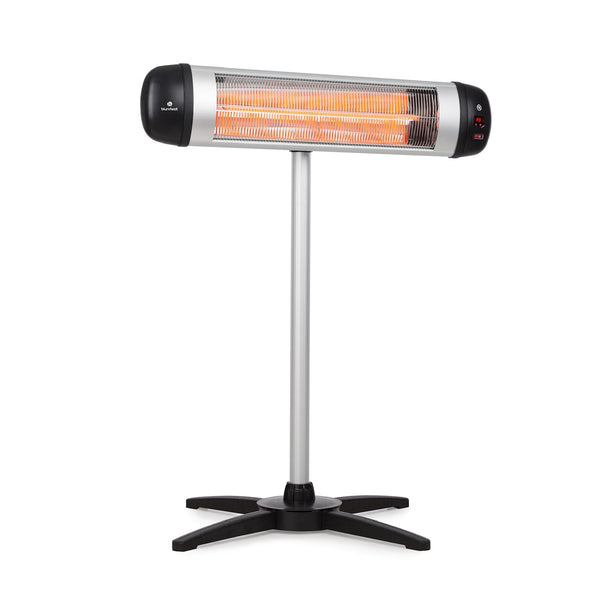 Rising Sun 2500W Chauffage Infrarouge sur Pied Argent