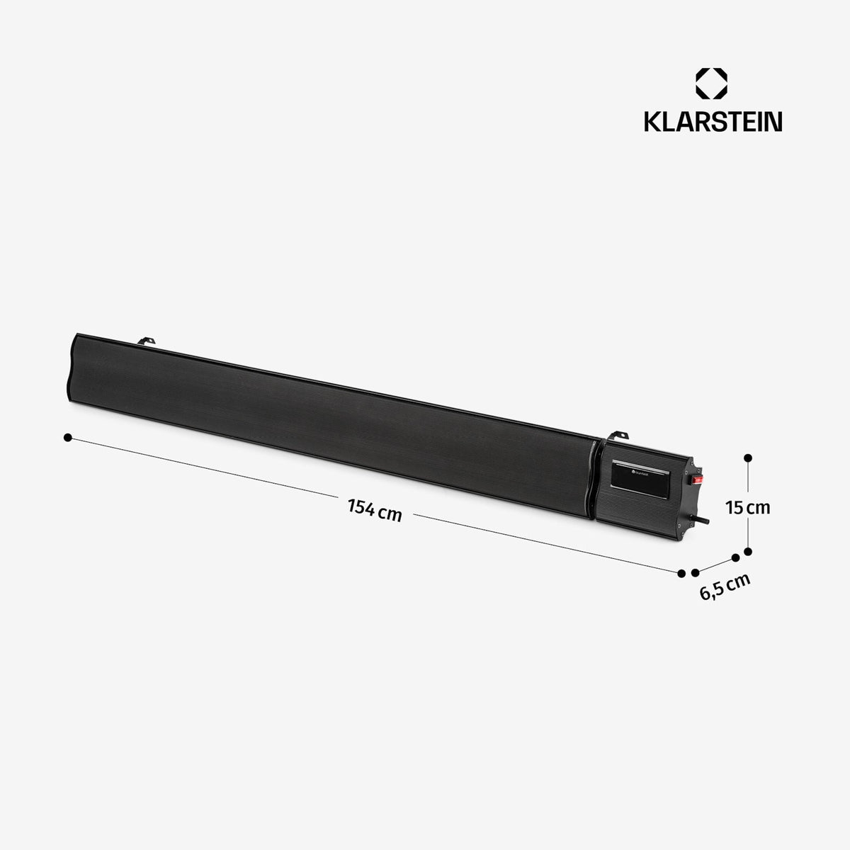 Cosmic Beam 2400W Chauffage Mural Infrarouge Noir