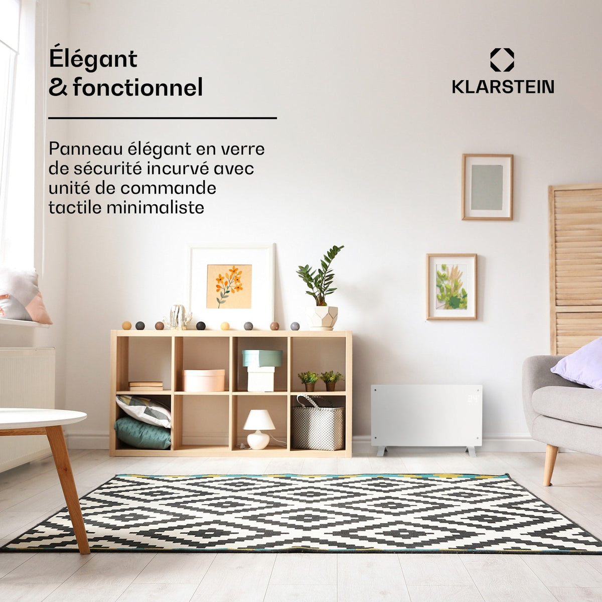 Bornholm Curve 2000W 20m² Convecteur Électrique Blanc