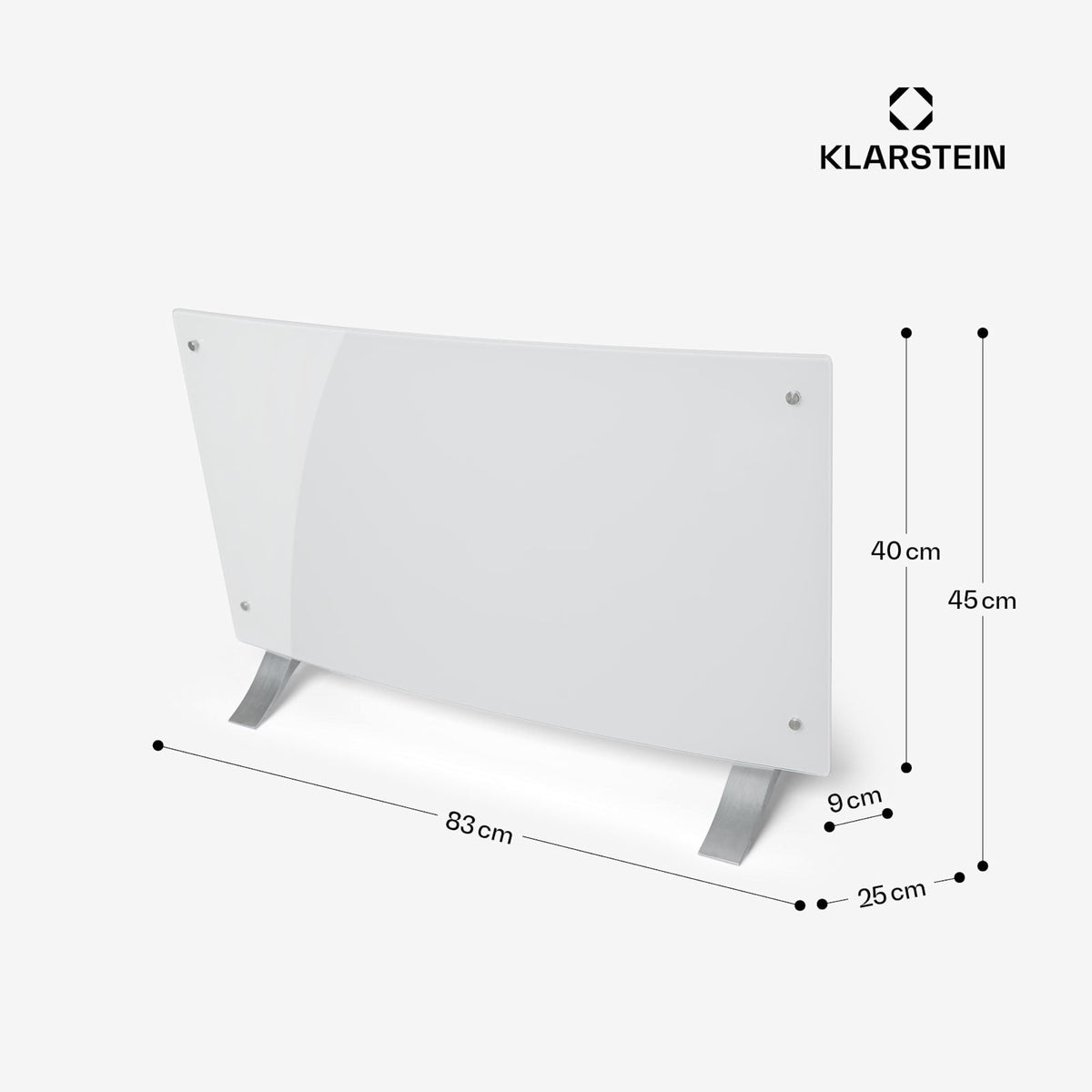Bornholm Curve 2000W 20m² Convecteur Électrique Blanc