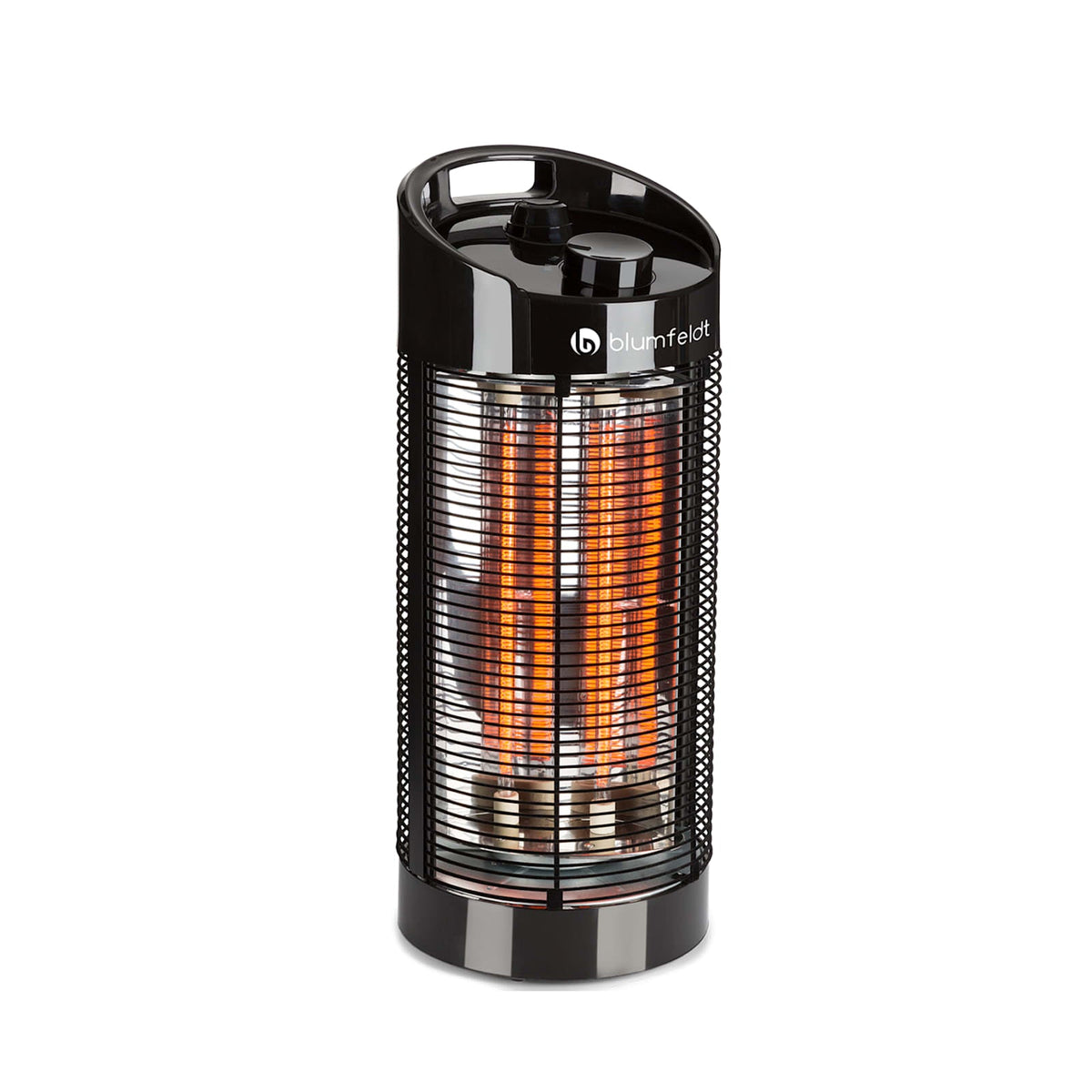 Heat Guru 360 1200W Chauffage Infrarouge sur Pied Noir