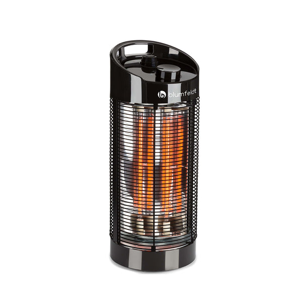 Heat Guru 360 1200W Chauffage Infrarouge sur Pied Noir