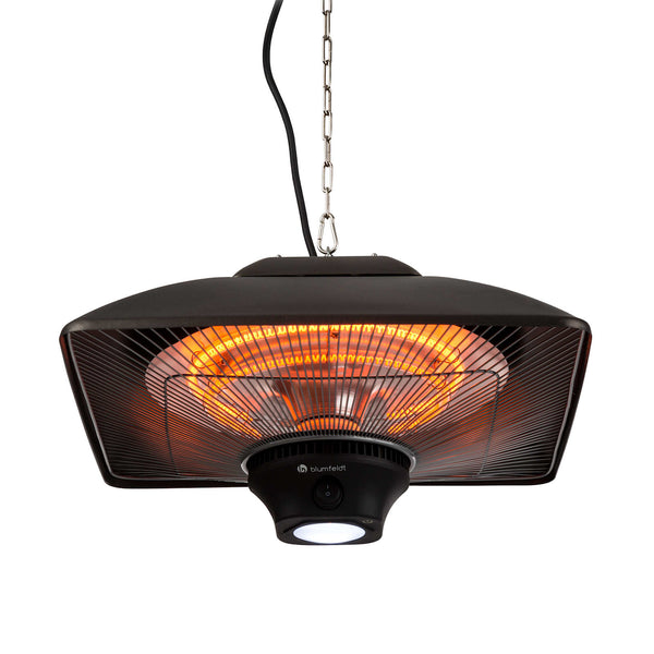 Heat Square 2000W Chauffage Infrarouge de Plafond Noir