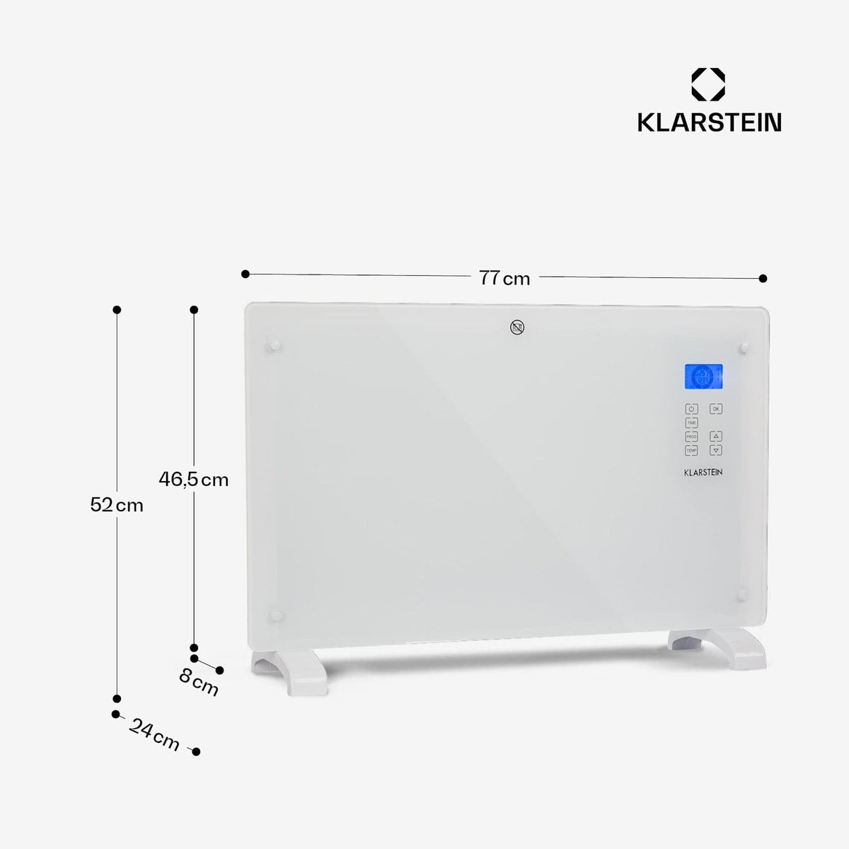 Norderney 2000W 20m² Convecteur Électrique Blanc