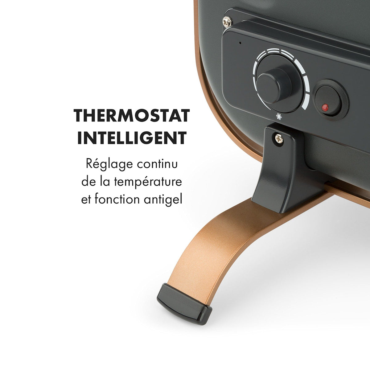 HeatPal 1300W 13–25m² Chauffage Infrarouge sur Pied Noir