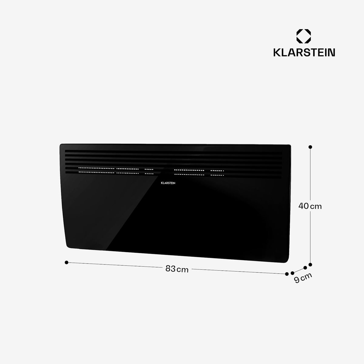 HotSpot Slim 2000W 20m² Convecteur Électrique Mural Noir