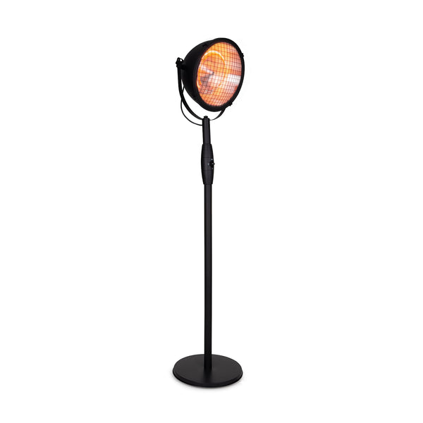 Heatspot 2100W Chauffage Infrarouge sur Pied Noir