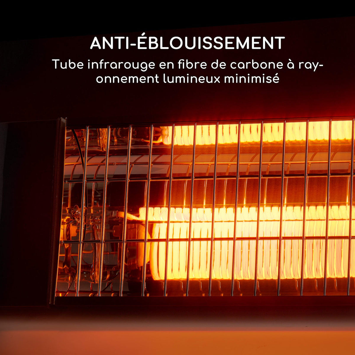 Smartwave Smart 2400W Chauffage Mural Infrarouge Noir