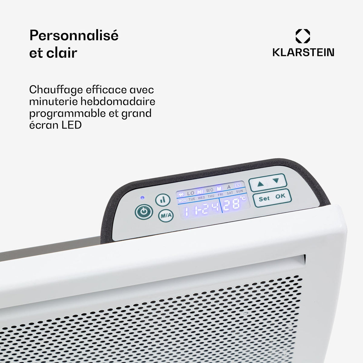 HotSpot Wave 2000W 20m² Convecteur Électrique Blanc