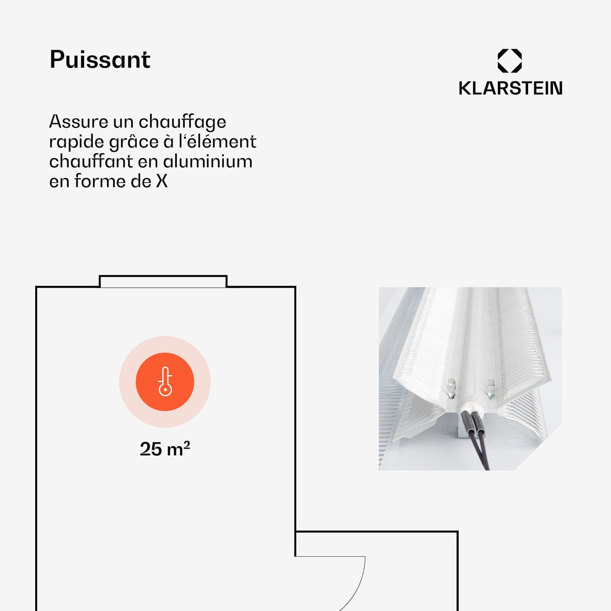 Bansin Smart 2500W 25m² Convecteur Électrique Blanc