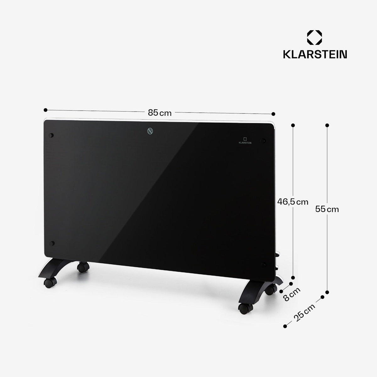 Bansin Crystal Smart 2500W 25m² Convecteur Électrique Noir