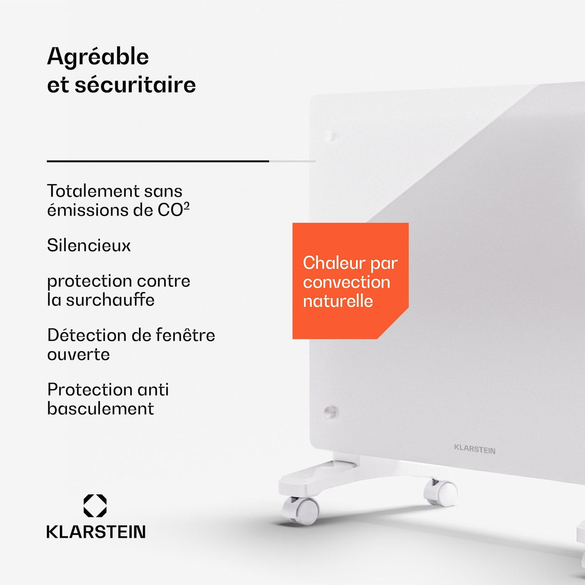 Bornholm Smart 1500W 15m² Convecteur Électrique Blanc