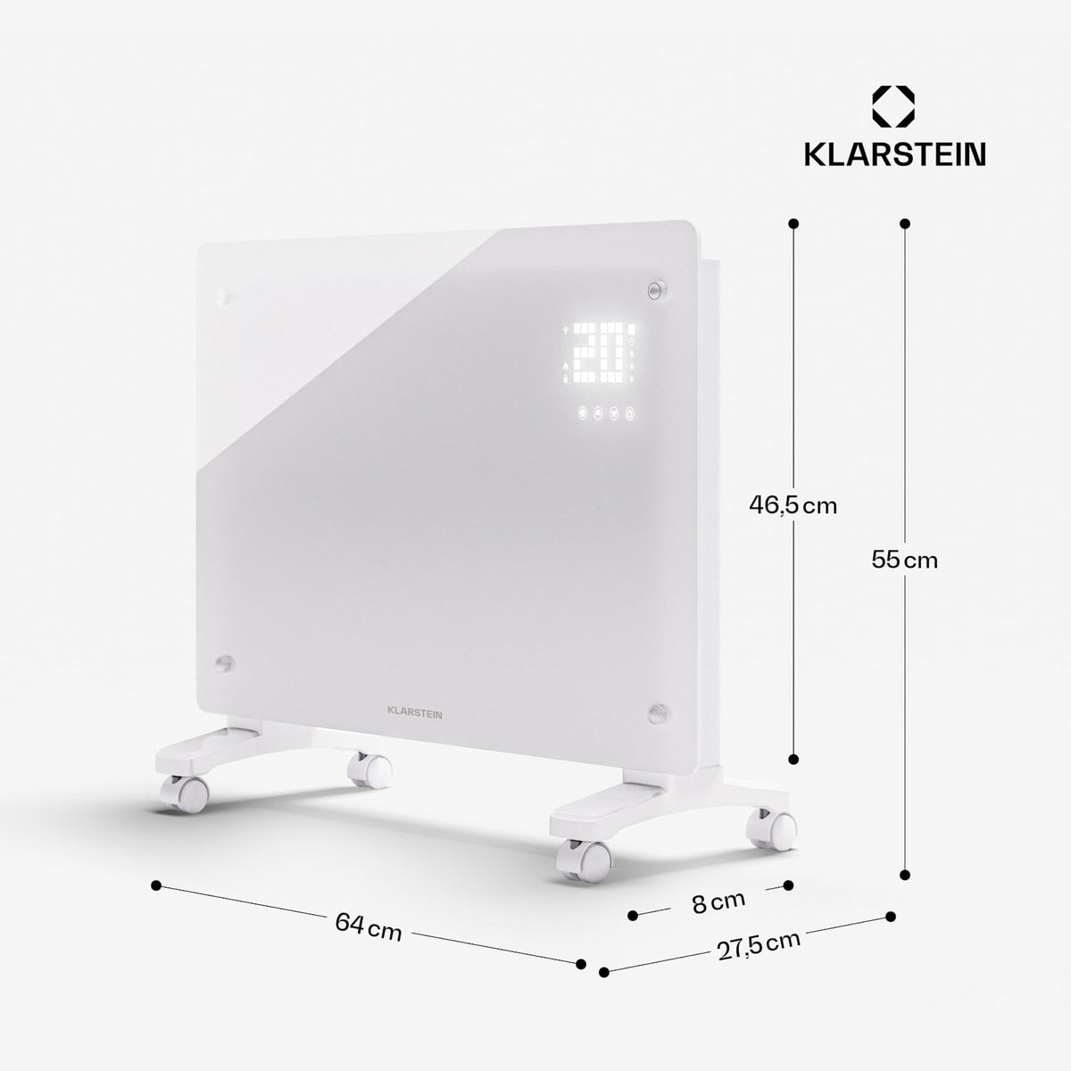 Bornholm Smart 1500W 15m² Convecteur Électrique Blanc
