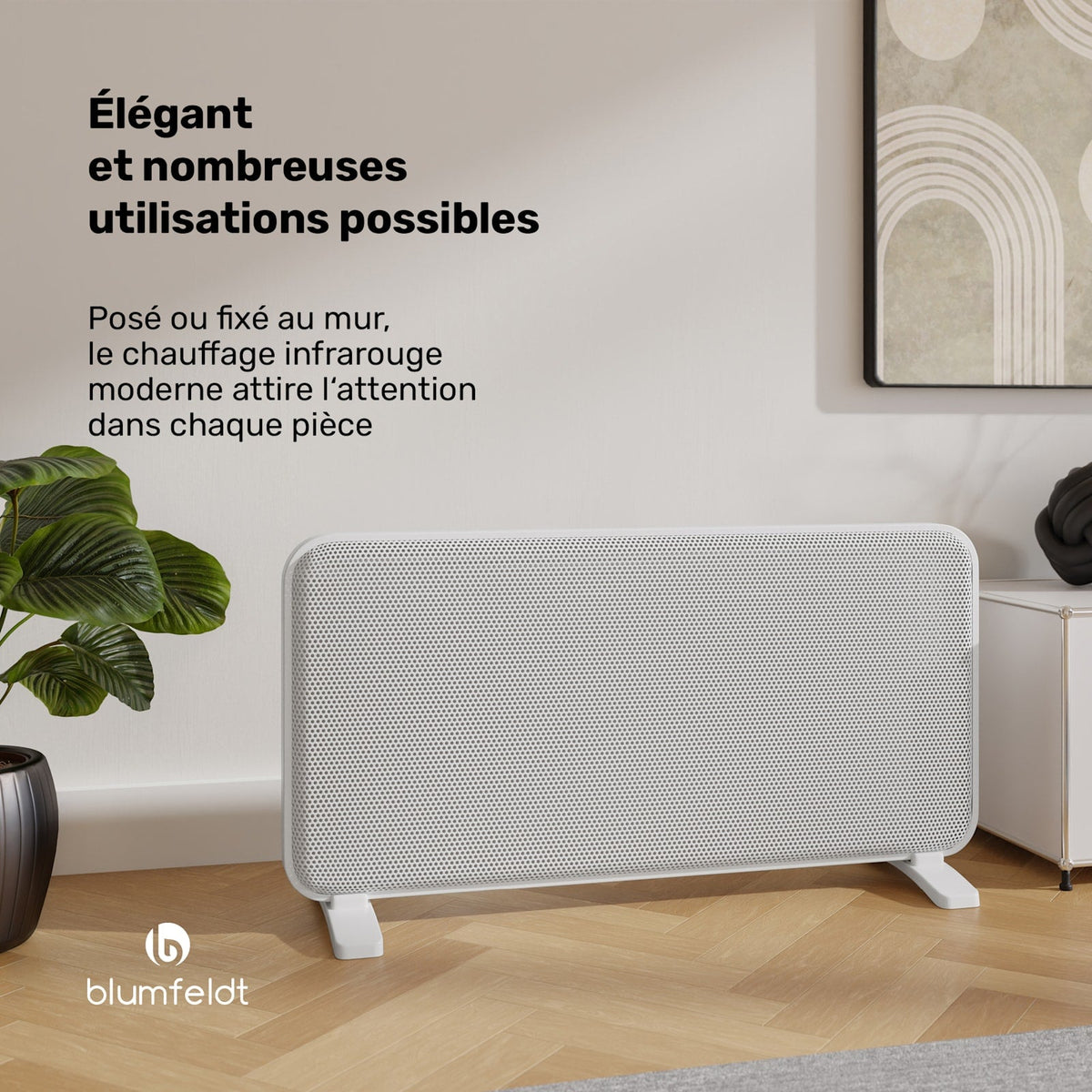 SwiftWave Smart 2000W 20m² Convecteur Électrique Blanc