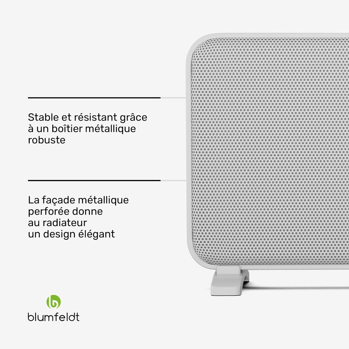 SwiftWave Smart 2000W 20m² Convecteur Électrique Blanc