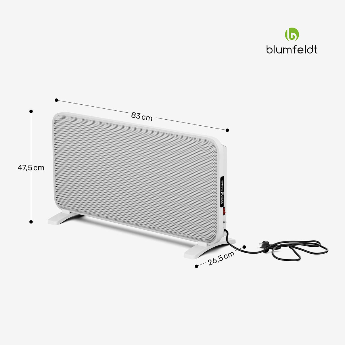 SwiftWave Smart 2000W 20m² Convecteur Électrique Blanc