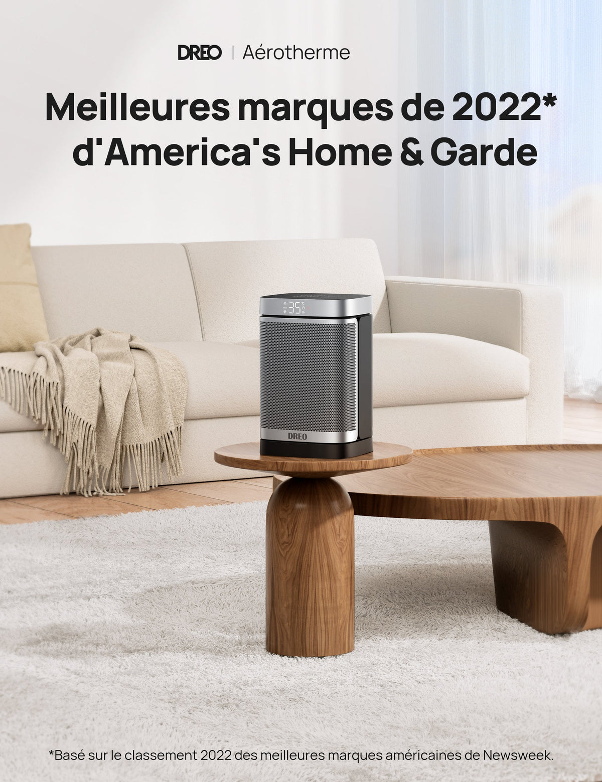 Dreo 314 - Chauffage soufflant céramique oscillant 1500 W