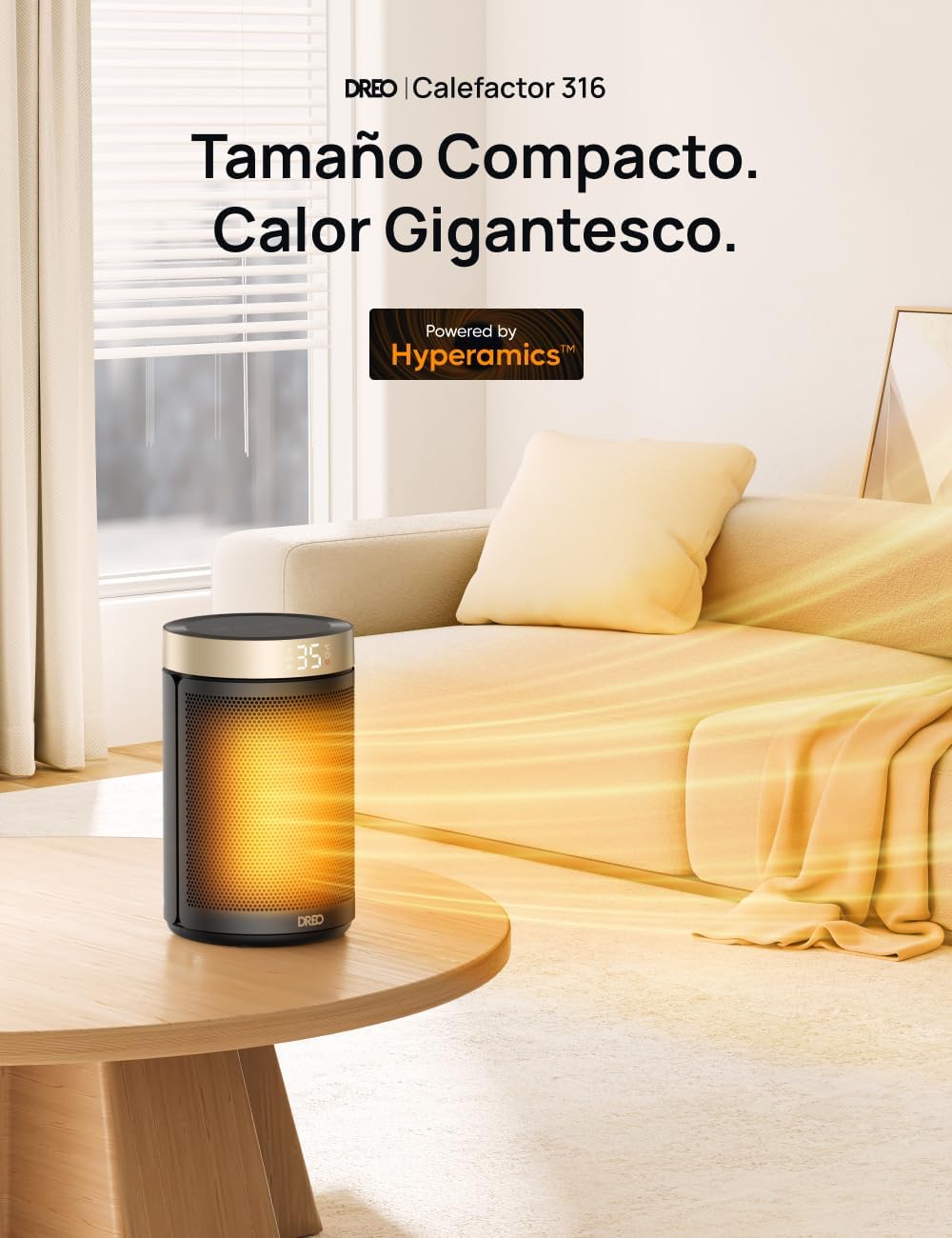 Dreo Atom 316 - Chauffage soufflant céramique 1500 W