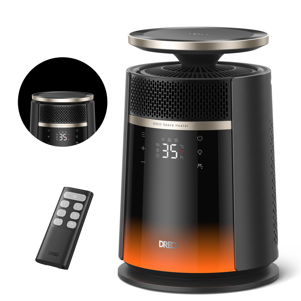 Dreo 720S - Chauffage soufflant 360° 2000 W