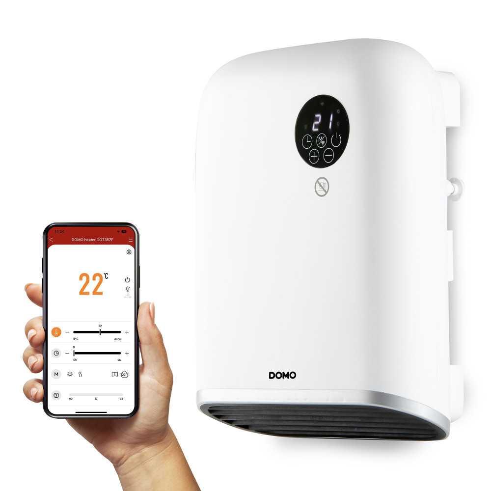 Chauffage salle de bain connecté Domo DO7357F IP24 – 2000 W