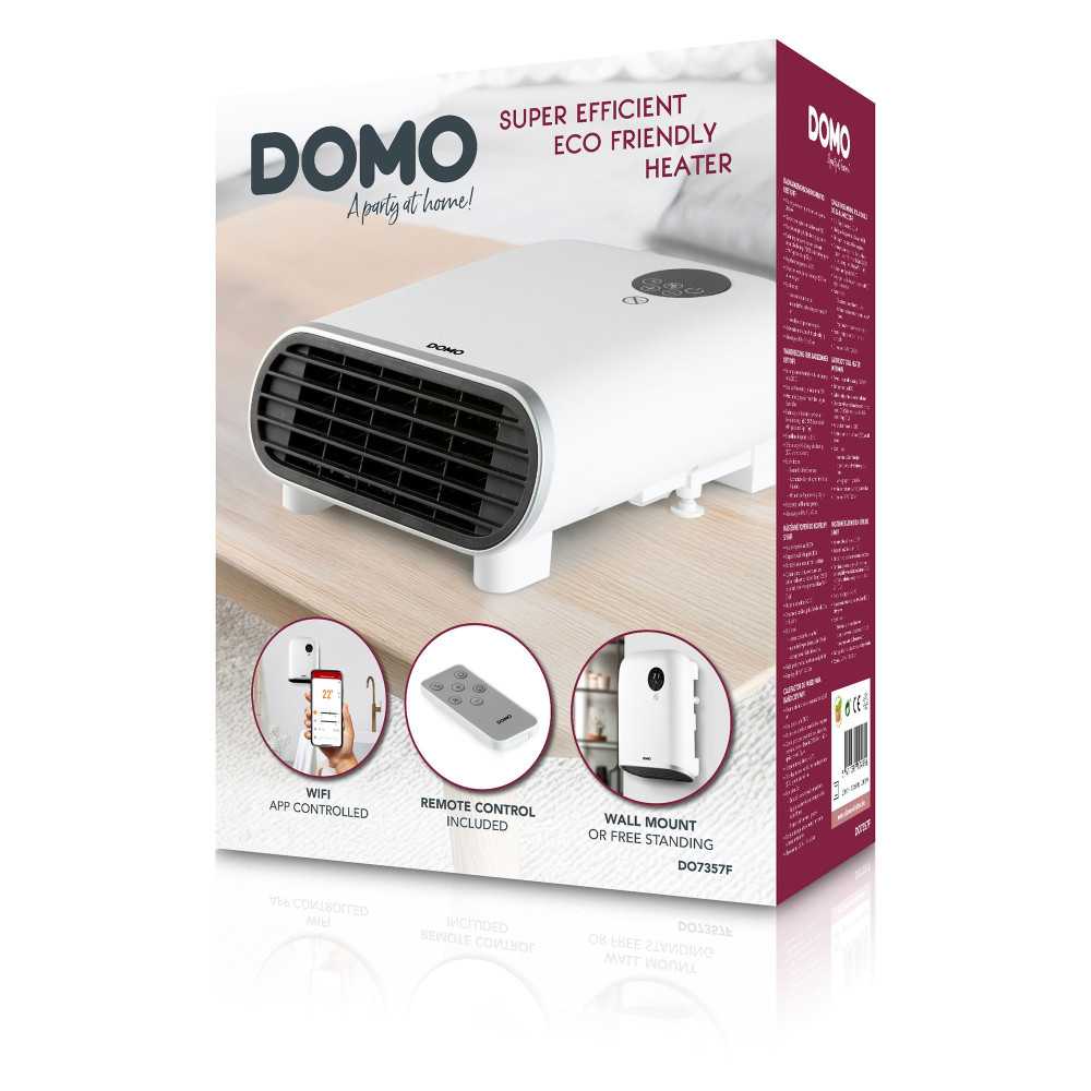 Chauffage salle de bain connecté Domo DO7357F IP24 – 2000 W