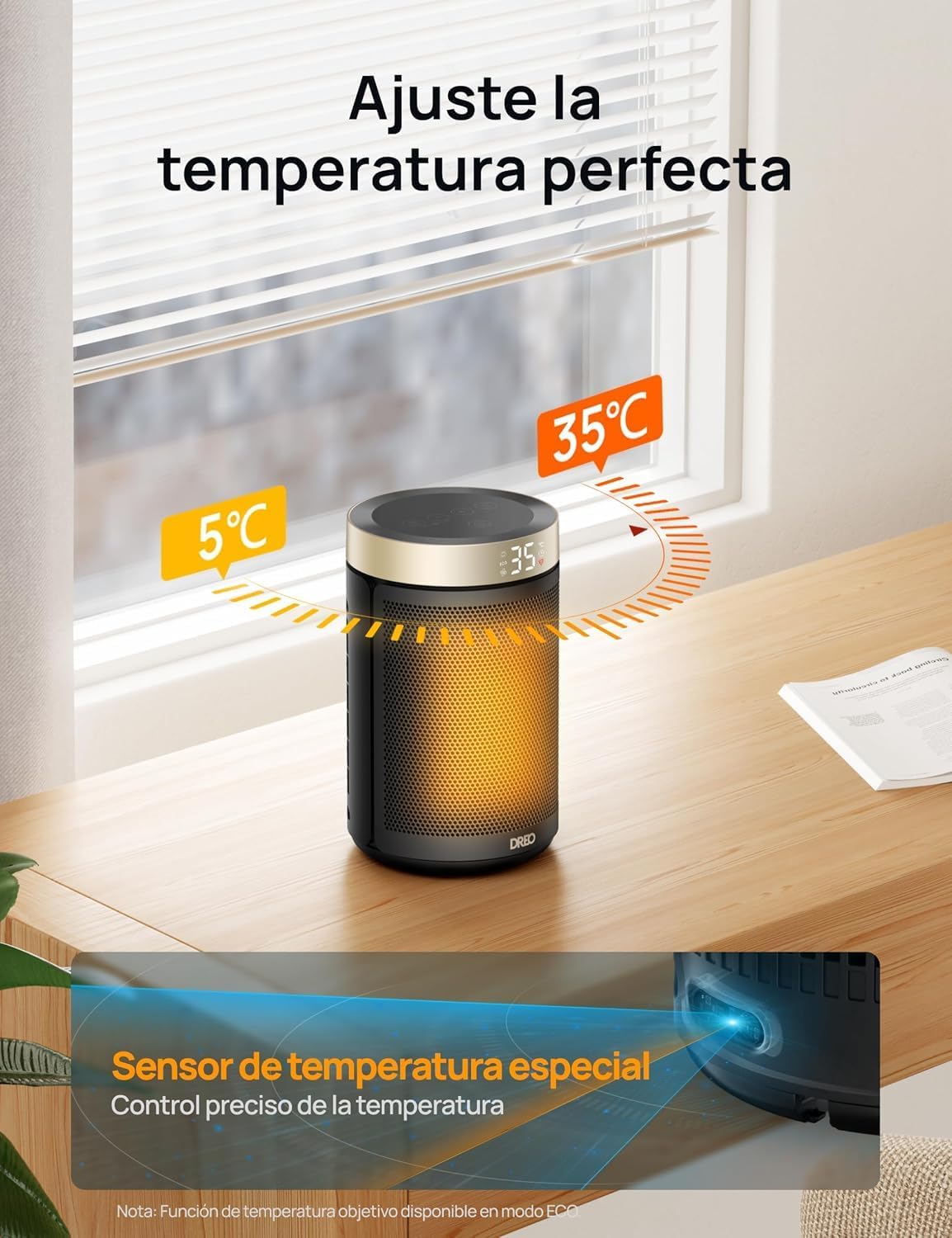 Dreo Atom 316S - Chauffage soufflant céramique connecté 1500 W