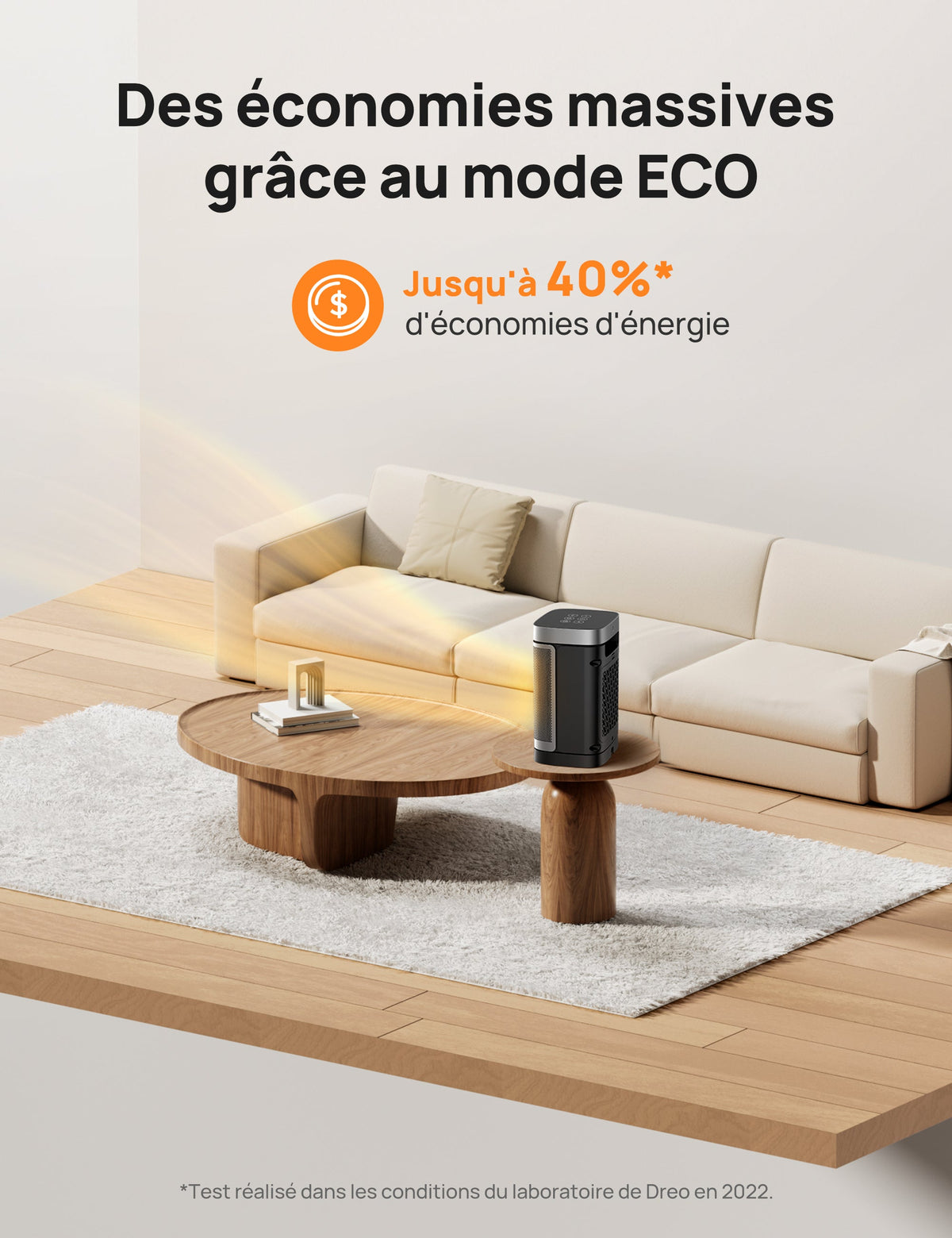 Dreo 314 - Chauffage soufflant céramique oscillant 1500 W