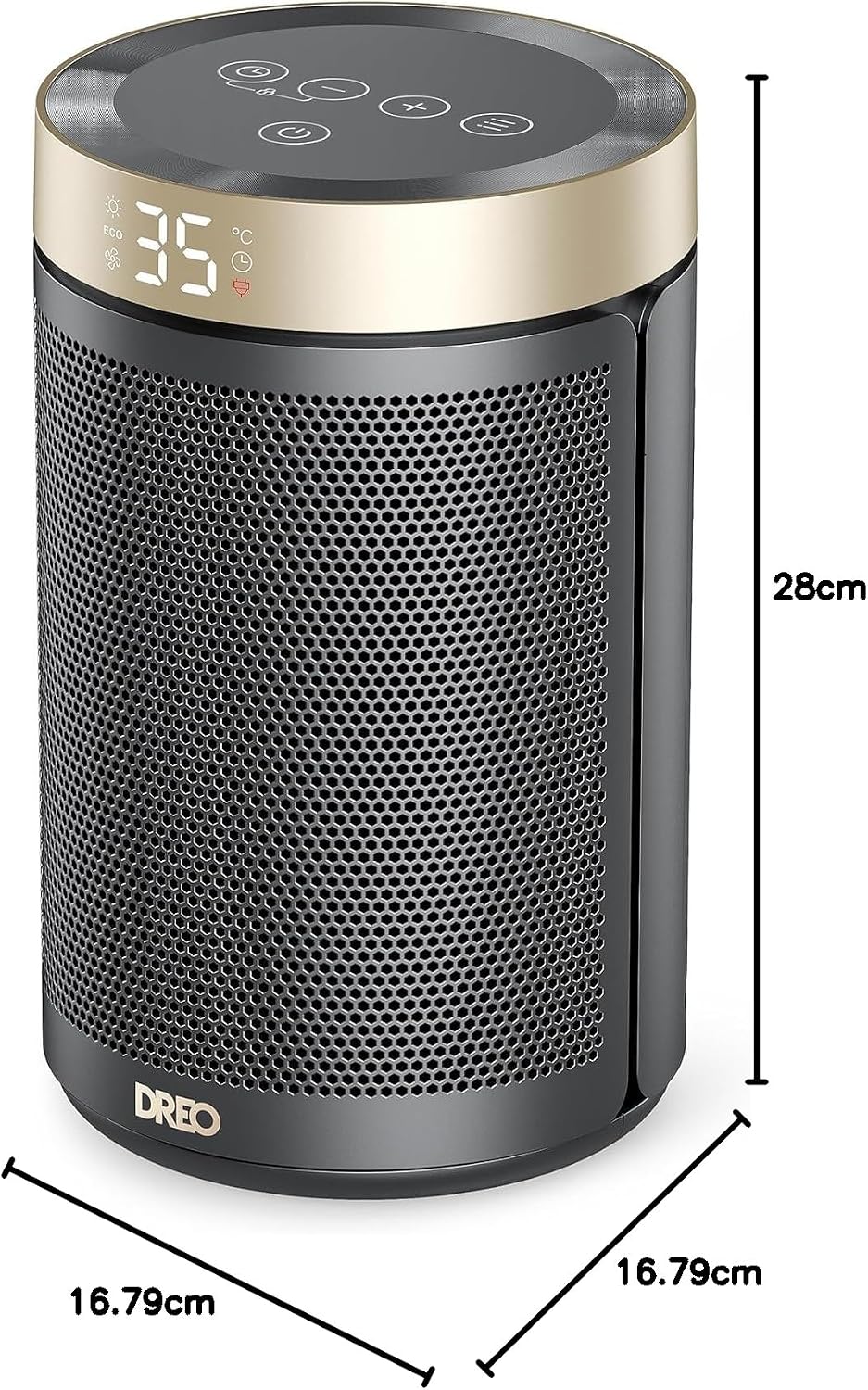 Dreo Atom 316 - Chauffage soufflant céramique 1500 W