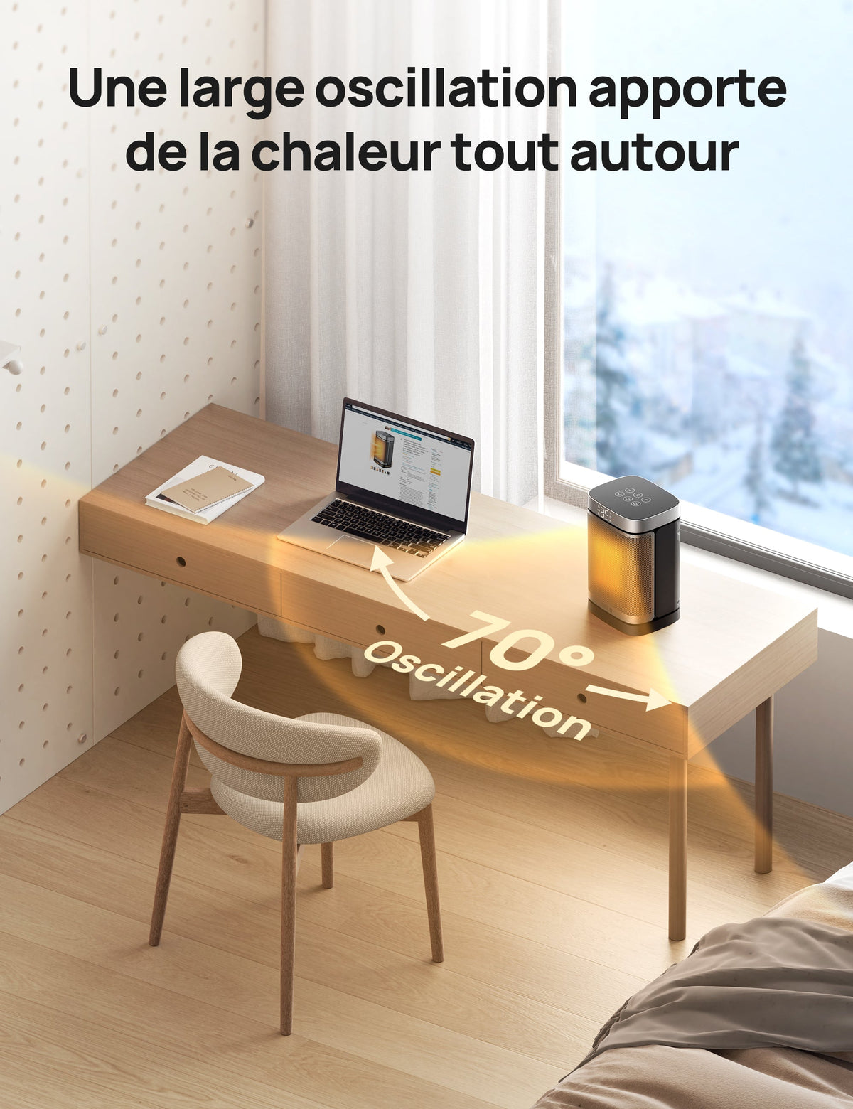Dreo 314 - Chauffage soufflant céramique oscillant 1500 W