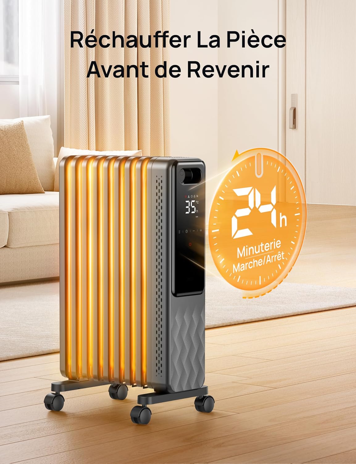 Dreo 310S - Radiateur bain d'huile 2000 W
