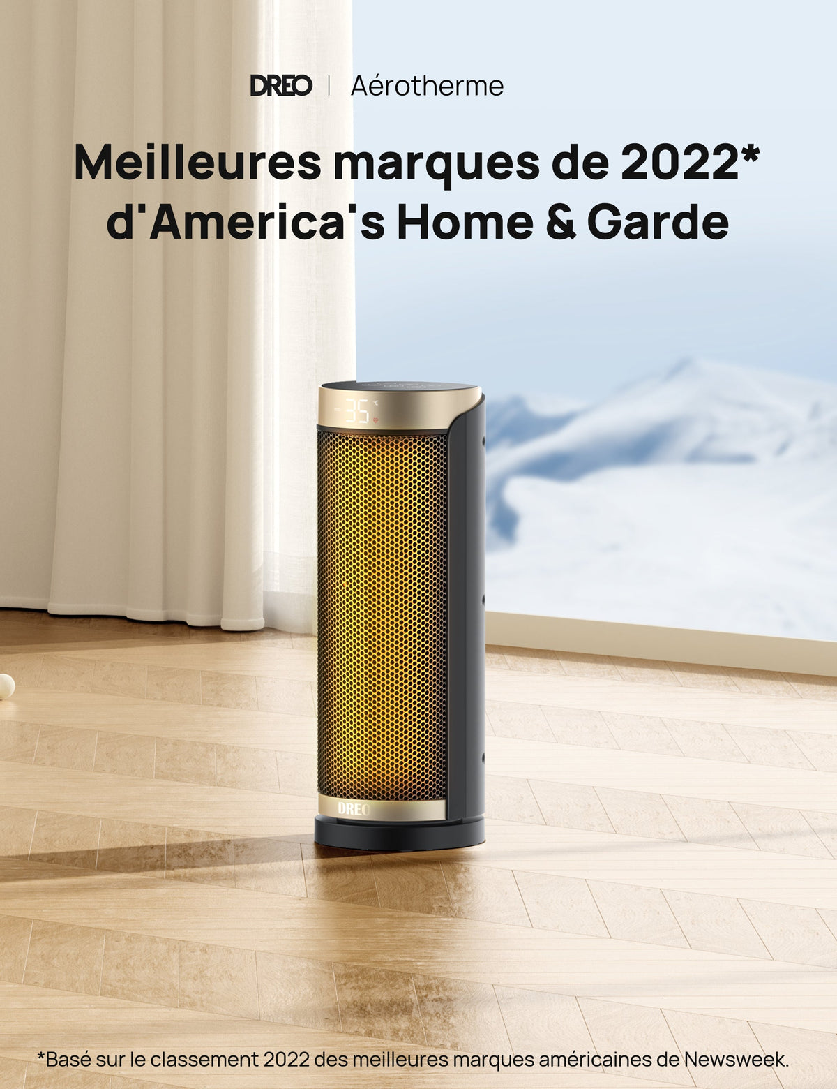 Dreo 513 - Chauffage soufflant céramique oscillant 1500 W