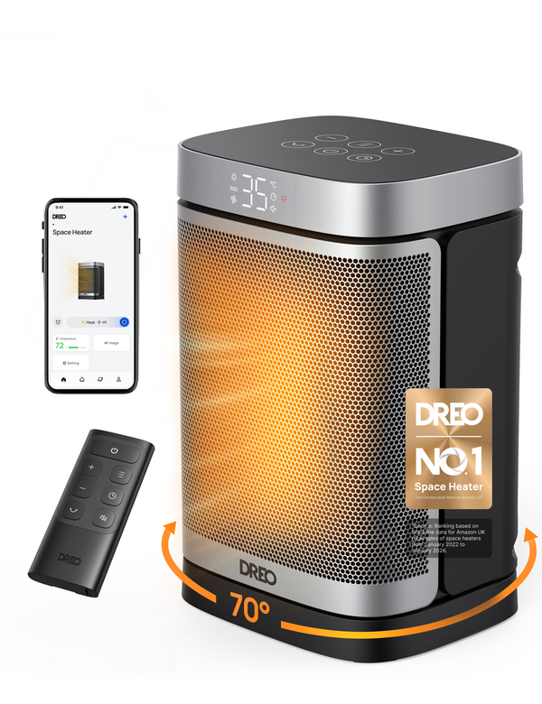 Dreo 314S - Chauffage soufflant céramique oscillant 1500 W