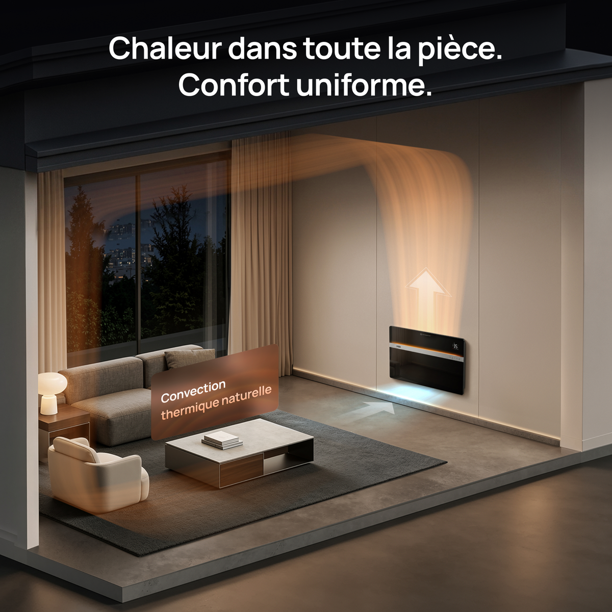 Dreo 711S - Radiateur à convection 2000 W