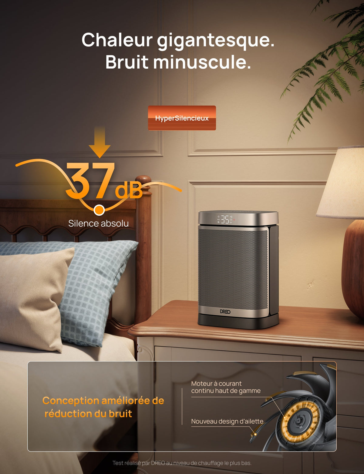 Dreo 314S - Chauffage soufflant céramique oscillant 1500 W