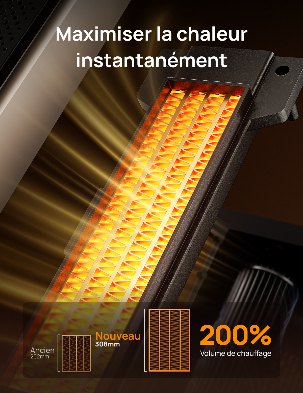 Dreo 713 - Chauffage soufflant céramique oscillant 2000 W
