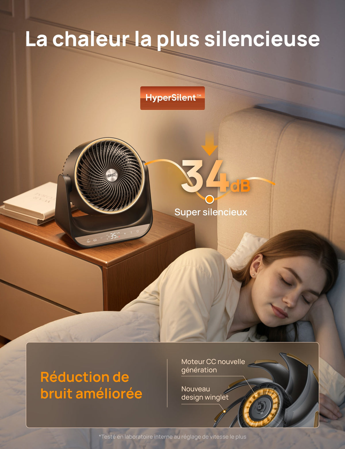 Dreo 714S - Chauffage soufflant pour toute la pièce 2000 W