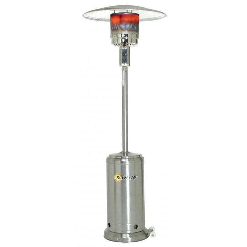 Chauffage parasol mobile BRASILIA MI au gaz 14kW inox