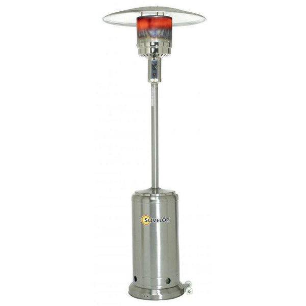 Chauffage parasol mobile BRASILIA MI au gaz 14kW inox