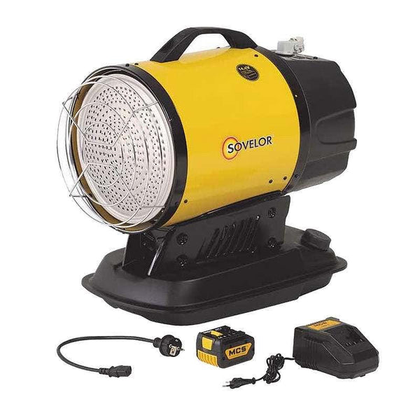 Chauffage radiants mobiles au fuel à combustion direct 230 V ou batterie